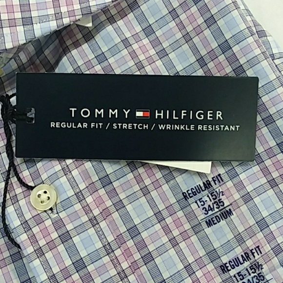 New Tommy Hilfiger Men's Dress Shirt - Picture 2 of 3